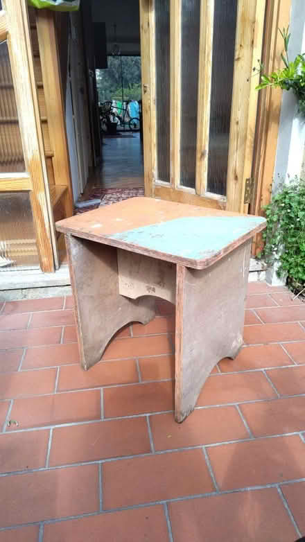 Photo of free Plywood table / stool (SW11 5) #1