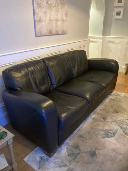Photo of free Leather Sofa and recliner chair (Glenageary Co Dublin) #3