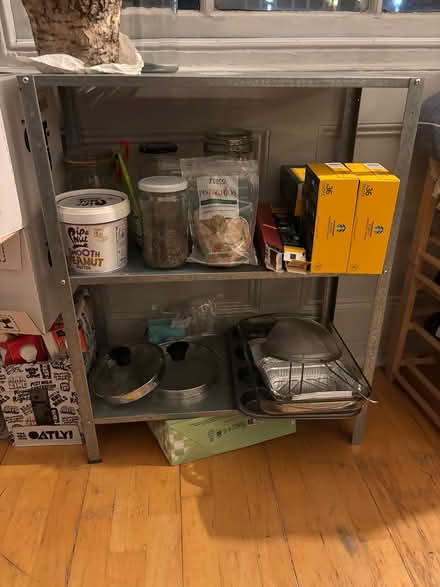 Photo of free Silver metal kitchen shelf (N7 9EA) #1
