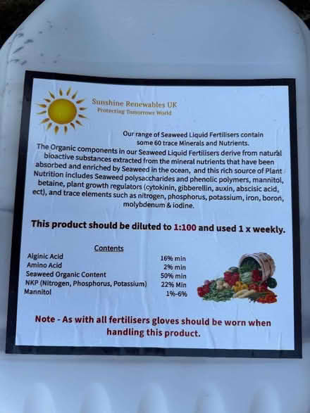 Photo of free Strong 20 litre container (Goring-by-Sea BN12) #2