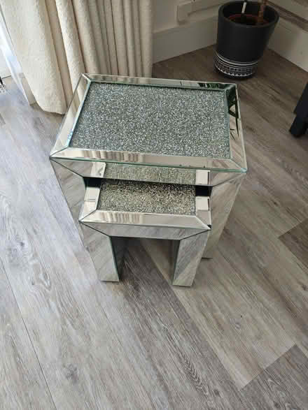 Photo of free Nest of Two Diamante glass tables (CO12) #1
