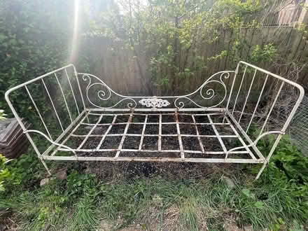 Photo of free Vintage metal single bed frame (E10) #1