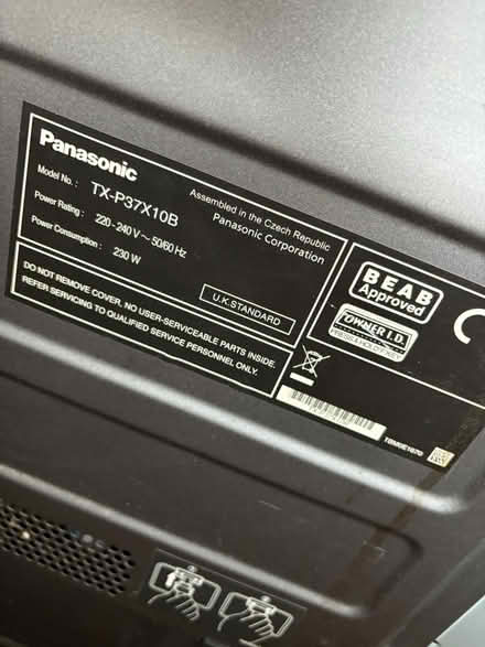 Photo of free Panasonic tv plasma tv. Faulty (Colliers wood SW19) #2