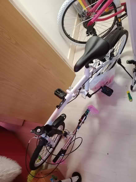 Photo of free New white framed folding bike (Cullompton. EX151US.) #3