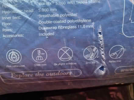 Photo of free Outwell Arizona 3 person tent (Kippington TN13) #4