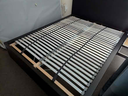 Photo of free Ikea Malm bed frame (+2 storage boxes), Lonset slated bed b (Newhaven BN9) #1
