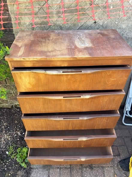 Photo of free Wooden chest of drawer (Gosport town PO12) #2