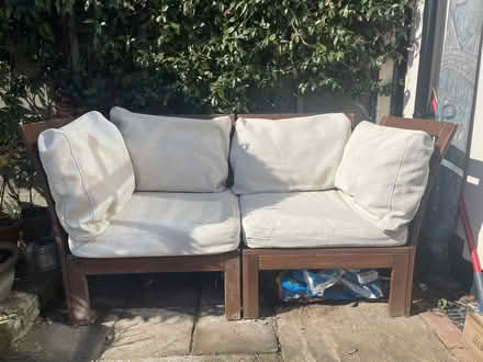 Photo of free IKEA garden sofa with cushions (Colchester CO1) #3