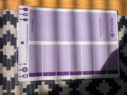 Photo of free Ocado meal planner and pen, new (Morden SM4) #1