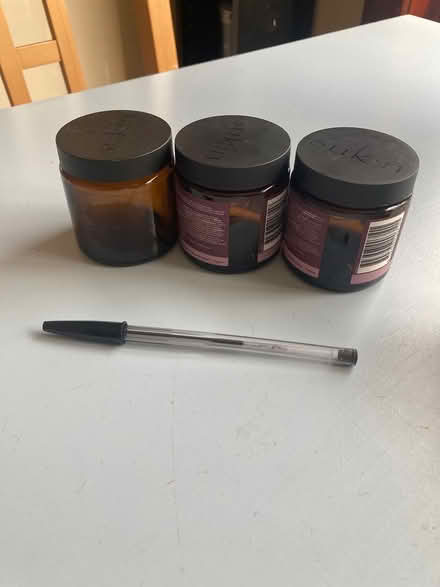 Photo of free Brown glass storage jars 120ml (Loughton IG10) #1