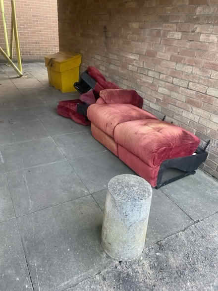 Photo of free Recliner corner sofa - discarded (M33 Sale) #1