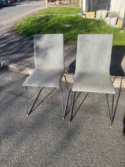 Photo of free 2 x grey dining chairs (Chipping Barnet EN5) #1