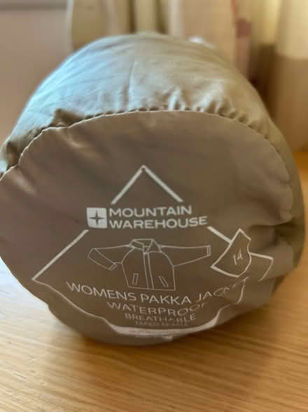 Photo of free Ladies pac-a-mac, beige, size 14 (Barkham RG41) #1