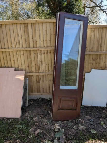 Photo of free Hardwood exterior patio doors (Lychpit RG24) #2