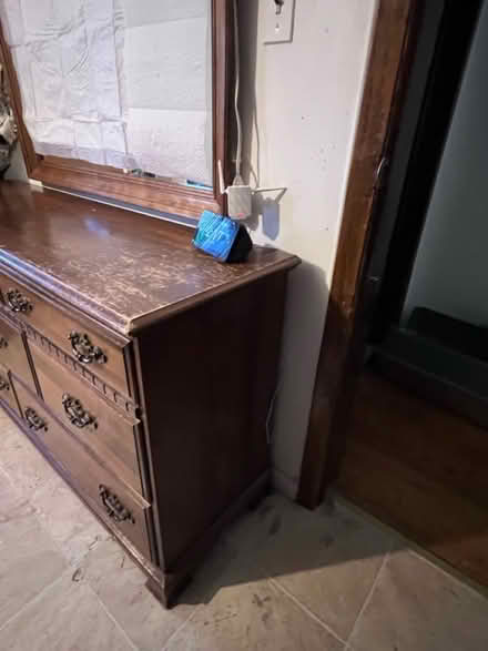 Photo of free Dresser Solid HardWood w/ Mirror (Bronx, 187th & Crotona Ave) #2