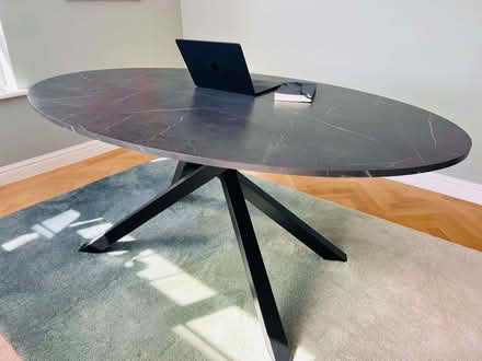 Photo of free Dining Table with Marble-Effect (Chiswick W4) #2