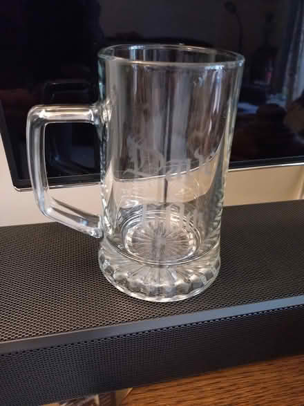 Photo of free Glass tankard - "Dave 60th" (ME16 near E Farleigh station) #1