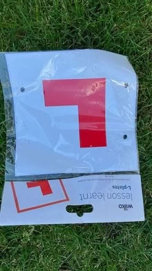 Photo of free L-Plates. Package unopened. (Little Herberts GL53) #1