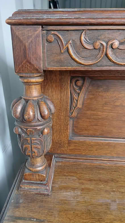 Photo of free Antique wooden sideboard – to go (Crooklands LA7) #3