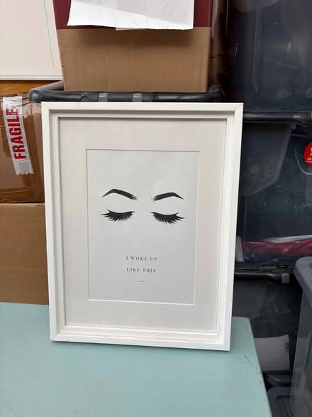 Photo of free Picture frame, three paint canvases (Scarborough YO12) #1