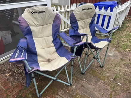 Photo of free Two adult large camping chairs (Laurel, MD) #1