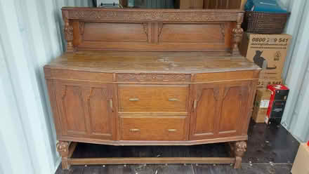 Photo of free Antique wooden sideboard – to go (Crooklands LA7) #1