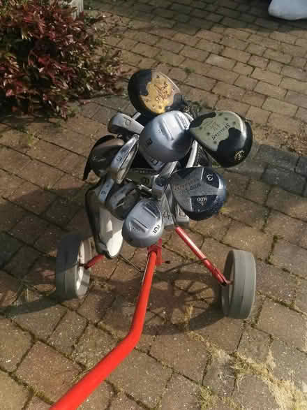 Photo of free Golfing trolley & clubs (Bachelor's Bump TN35) #2