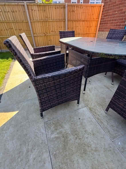 Photo of free Garden Dining set table & 6 chairs (Kings Hill, ME19) #2