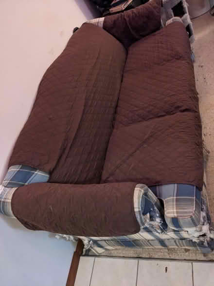 Photo of free Garage/Pole Barn Couch (Soutgate, MI) #1