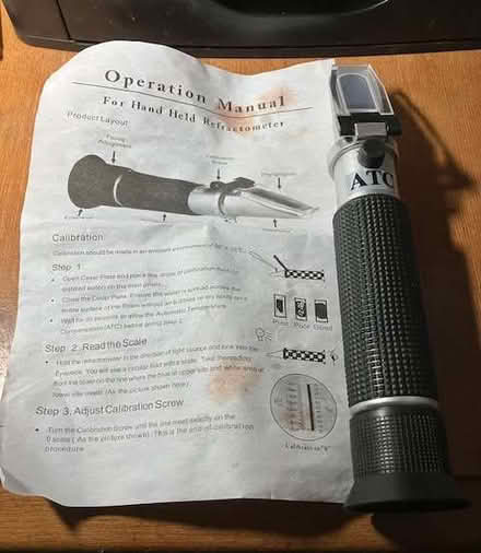 Photo of free Alcohol refractometer for measuring alcohol content (Little Herberts GL53) #1