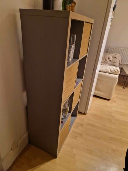 Photo of free Grey wooden cupboard (Earlsfield SW19) #4