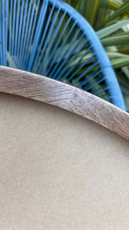 Photo of free Walnut circular mirror frame 80cm (North Kingston KT2) #2