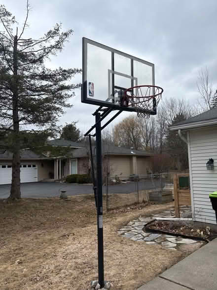 Photo of free Adjustable Basketball goal and post (Close to Dow High) #1