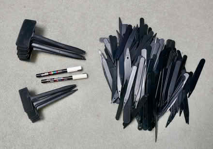 Photo of free Black plant labels plus white marker pens (Freshford) #1
