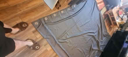 Photo of free Curtains - Grey blackout eyelet 228 x 228 cm (x2) (Stroud Green N4) #3