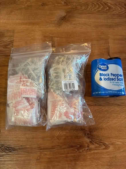 Photo of free Salt & pepper - shakers and packets (Brightwood 20011) #1