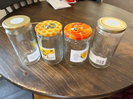 Photo of free 4x 1kg glass jars (Penrith CA11) #1