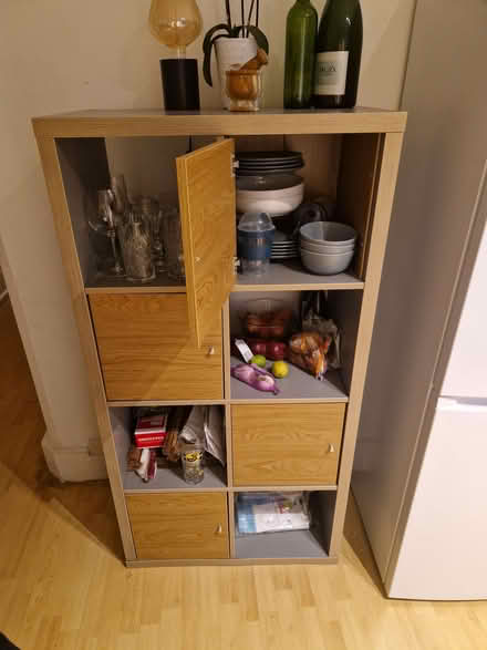 Photo of free Grey wooden cupboard (Earlsfield SW19) #2