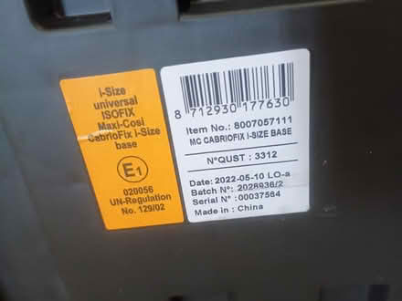 Photo of free Maxi-Cosi car seat (BS16 Staple Hill) #4