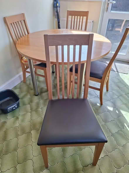 Photo of free Small round table and 4 chairs (Westcliff-on-sea SS0) #2