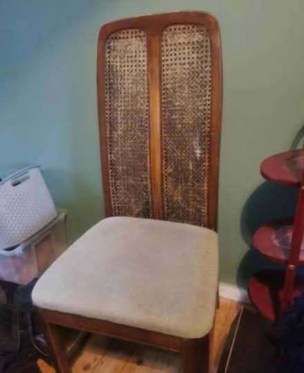 Photo of free Vintage oak cane back dining chairs (Woodstock OX20) #1