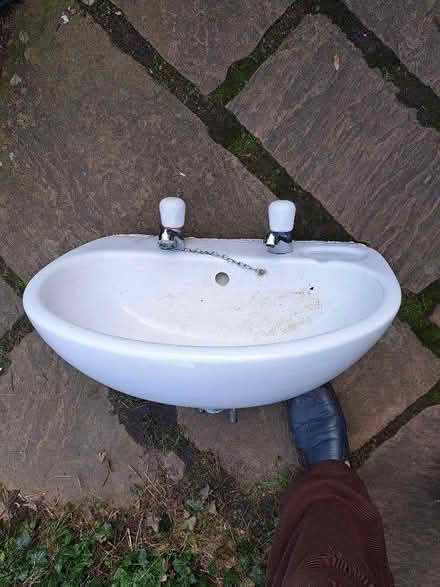 Photo of free Bathroom sink with taps (Highfield NE39) #1