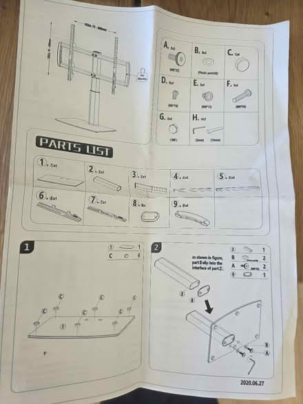 Photo of free Universal TV stand with swivel (TW8) #4
