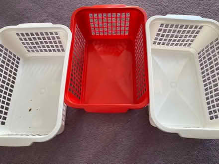 Photo of free 3 plastic storage baskets (Beckenham BR3) #1