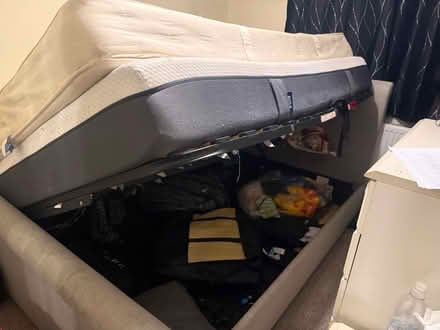 Photo of free Two King size Mattress and a bed frame (Slade Green DA8) #1