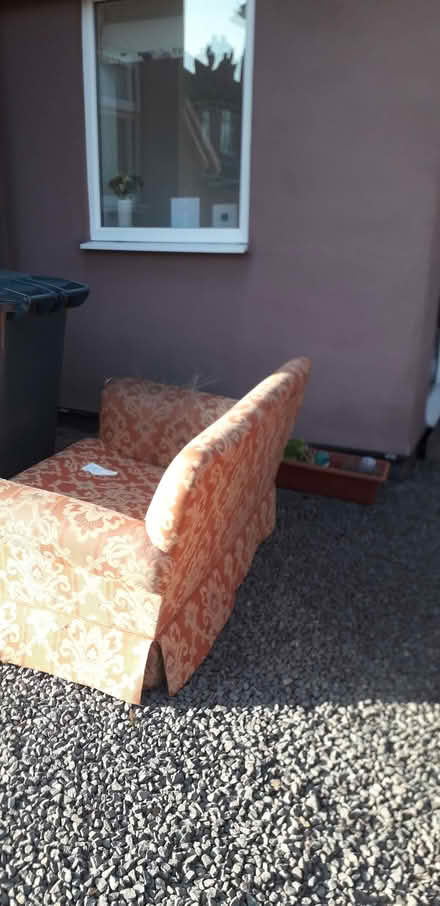 Photo of free Orange sofa (Meole Brace SY3) #1