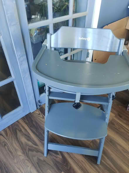 Photo of free Grey Wooden High Chair (Lewsey Farm LU4) #1