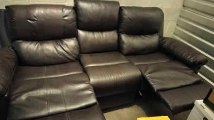 Photo of free Faux Leather couch (South Federal way) #2