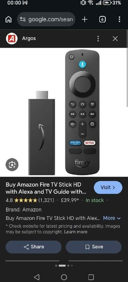Photo of Amazon Fire stick (Birchfield B20) #2