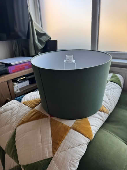 Photo of free Large green lampshade (Harringay N4) #1